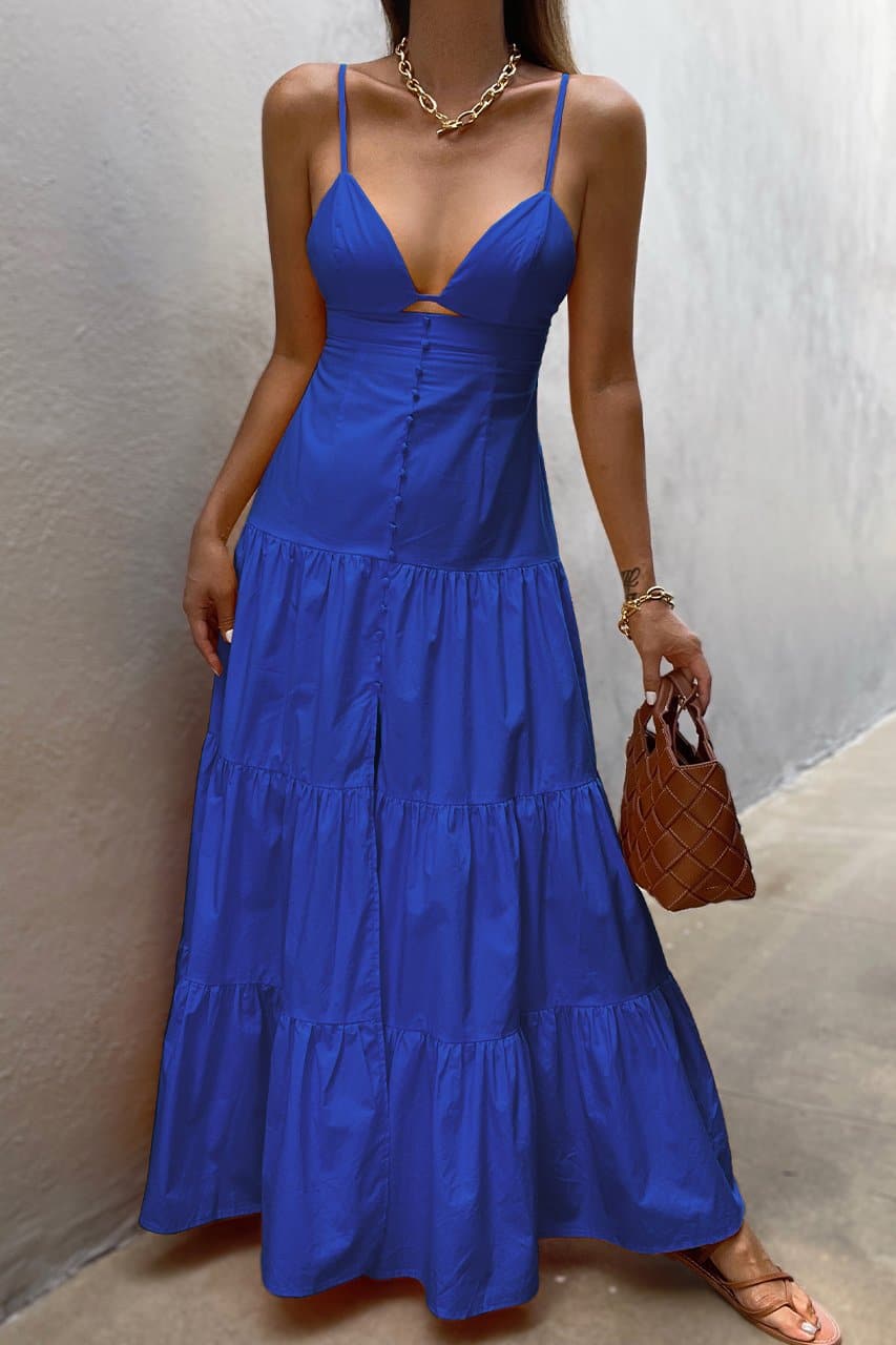 Verona Maxi Dress - Electric Blue